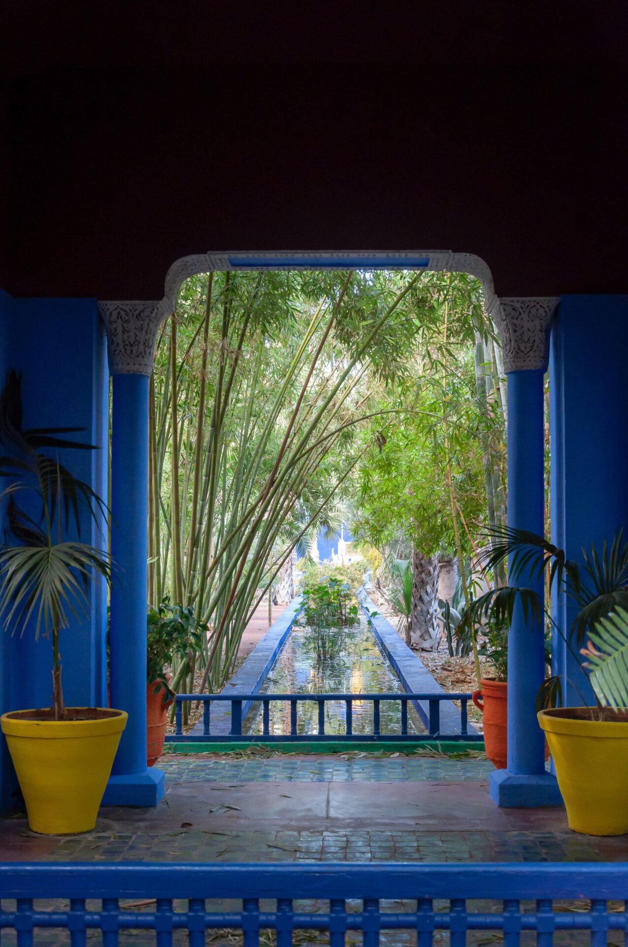 Majorelle garden door