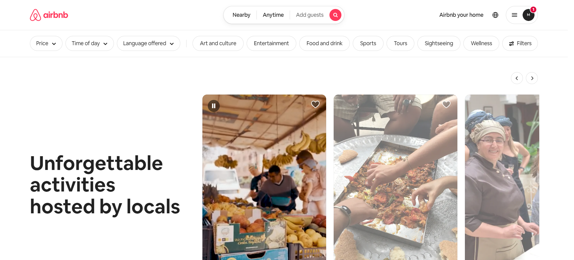 Airbnb Experiences platform to list hiking tours Morocco