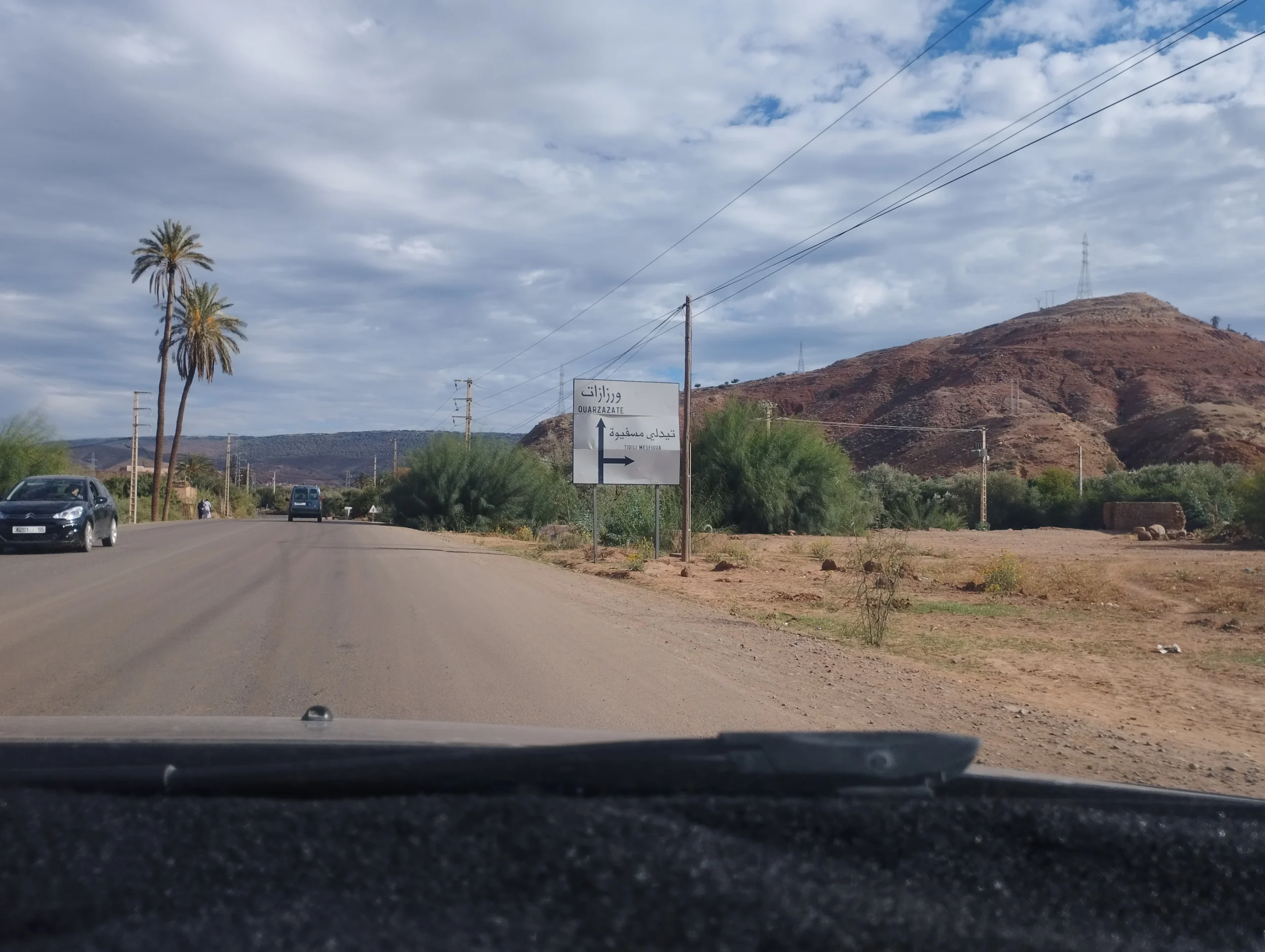 The Atlas Road towards Ouarzazate is one of the most beautiful mountain roads in Morocco.