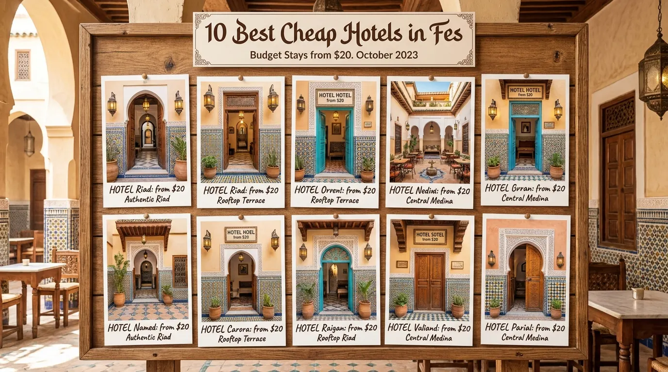 10 Best Cheap Hotels in Fes: Budget Stays from $20