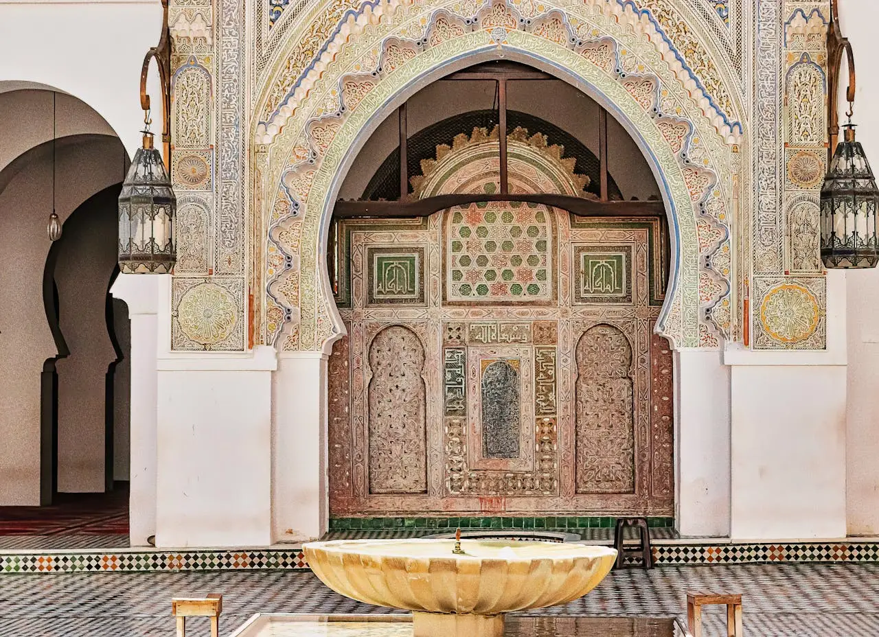 Moroccan Mosaic Water Fountain