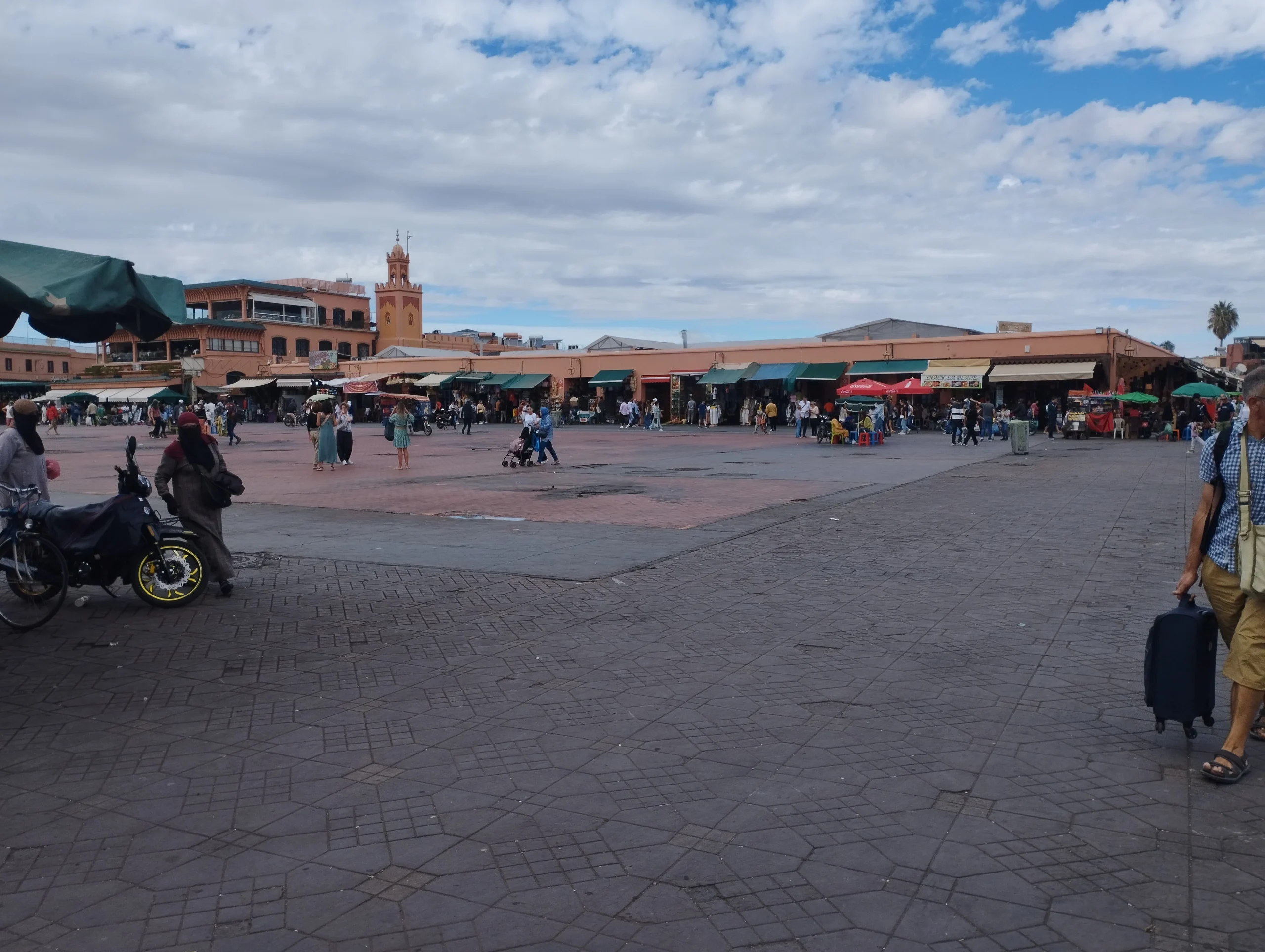 The vibrant Jemaa el-Fna square in Marrakech