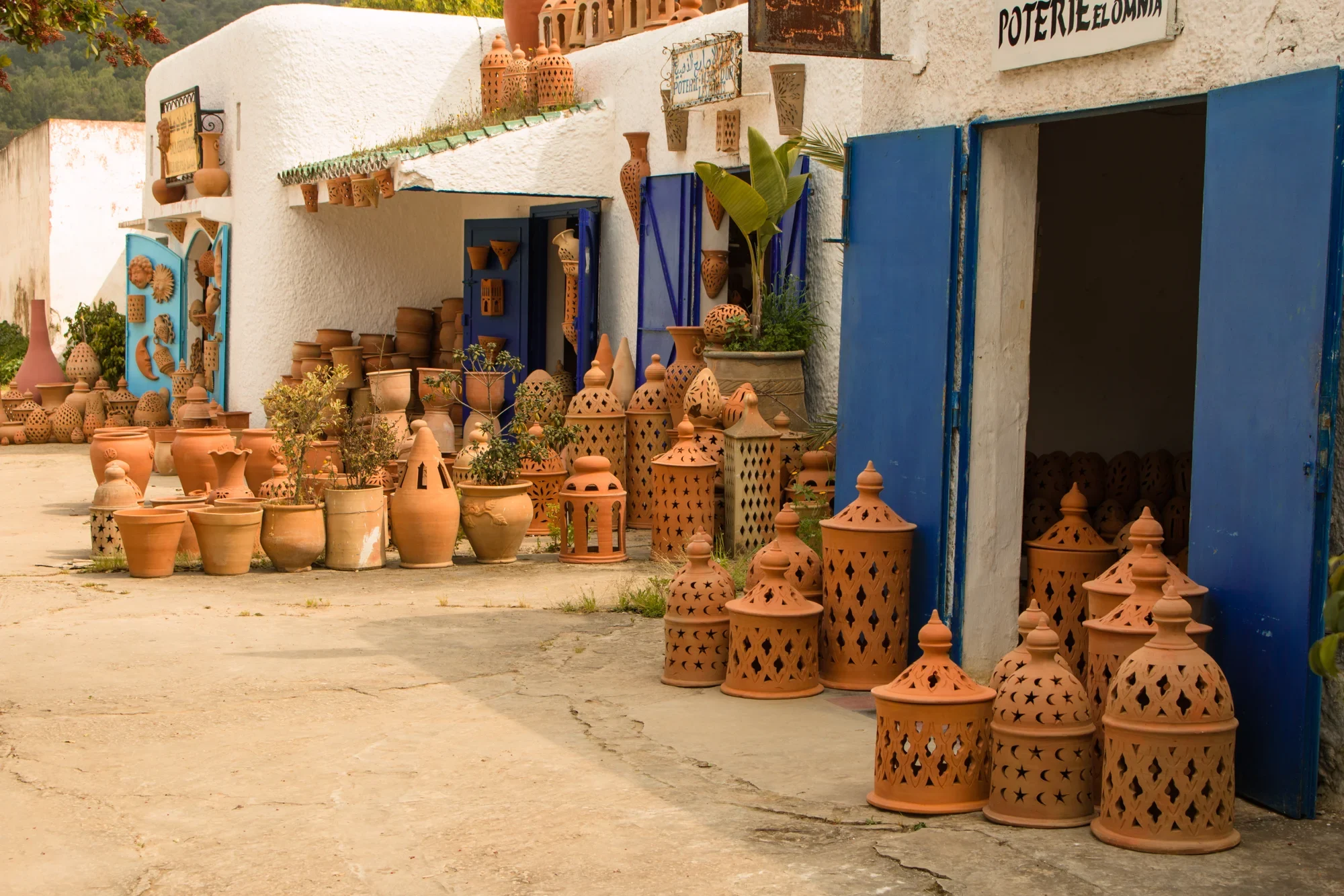 Traditional Moroccan farmhouse experience with clay tagine pots and fresh local produce from gardens